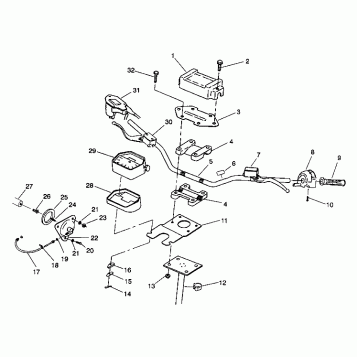 STEERING - HANDLEBAR 6X6 350L W938739 (4924062406018A)