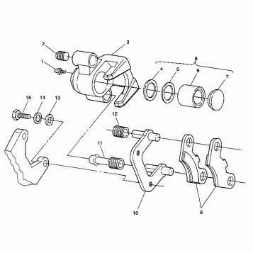 MIDDLE AXLE BRAKE ASSEMBLY 6X6 350L W938739 (4924062406025A)