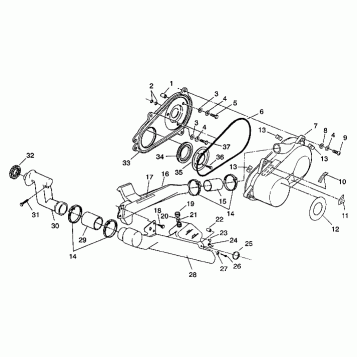 CLUTCH COVER ASSEMBLY 6X6 350L W938739 (4924062406030A)