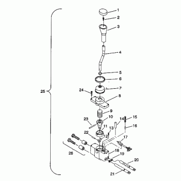 SHIFT LINKAGE ASSEMBLY 6X6 350L W938739 (4924062406038A)