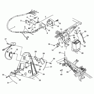 ELECTRICAL/TAILLIGHT ASSEMBLY 6X6 350L W938739 (4924062406041A)