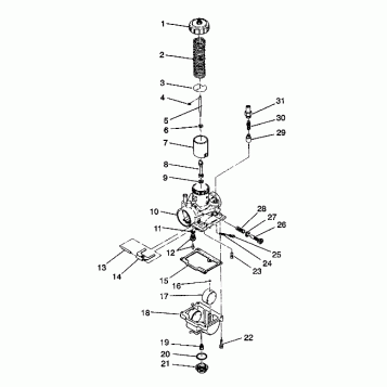 CARBURETOR 6X6 350L W938739 (4924062406047A)