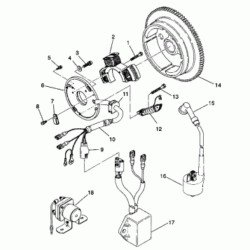 MAGNETO ASSEMBLY 6X6 350L W938739 (4924062406050A)