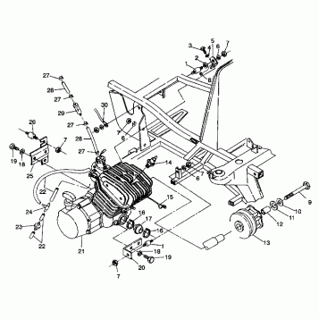 ENGINE MOUNTING Trail Boss W938527 (4924072407004A)