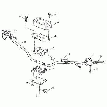 STEERING - HANDLEBAR Trail Boss W938527 (4924072407013A)