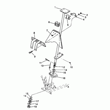 STEERING POST ASSEMBLY Trail Boss W938527 (4924072407014A)