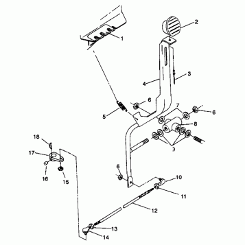 SHIFT LINKAGE ASSEMBLY Trail Boss W938527 (4924072407024A)