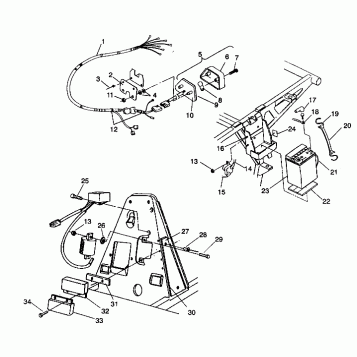 ELECTRICAL/TAILLIGHT ASSEMBLY - W937527 (4924072407026A)