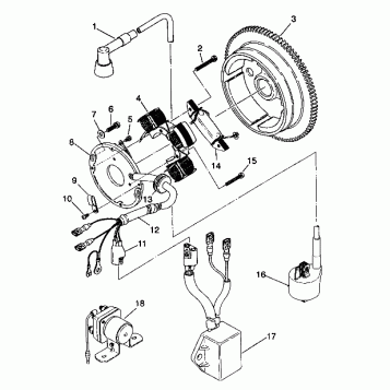 MAGNETO ASSEMBLY Trail Boss W938527 (4924072407031A)