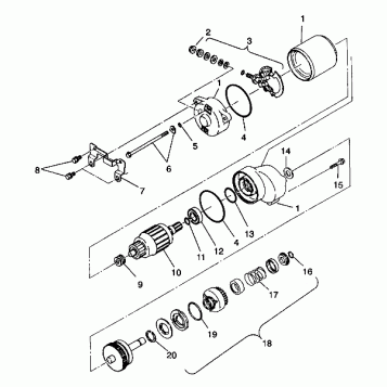 STARTING MOTOR Trail Boss W938527 (4924072407032A)