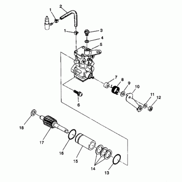 OIL PUMP ASSEMBLY Trail Boss W938527 (4924072407034A)