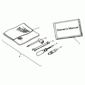 TOOL KIT ASSEMBLY Trail Boss W938527 (4924072407036A)