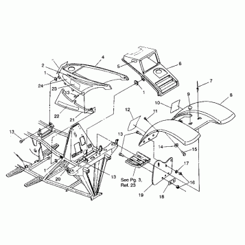 FRONT CAB ASSEMBLY Trail Blazer  W937221 (4924082408001A)