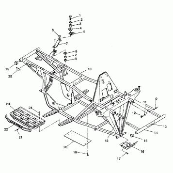 FRAME ASSEMBLY Trail Blazer W937221 (4924082408003A)