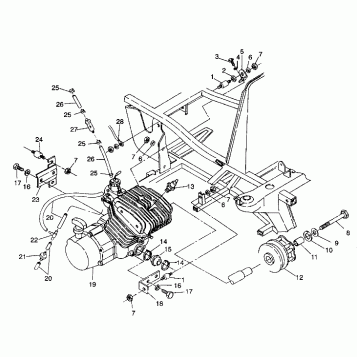 ENGINE MOUNTING Trail Blazer W937221 (4924082408004A)