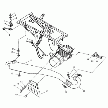 EXHAUST ASSEMBLY Trail Blazer W937221 (4924082408005A)