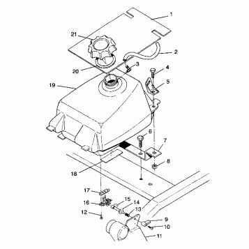 FUEL TANK ASSEMBLY Trail Blazer W937221 (4924082408006A)