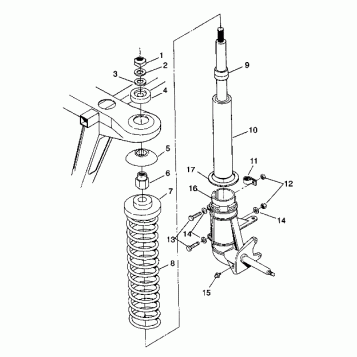 STRUT ASSEMBLY Trail Blazer W937221 (4924082408010A)
