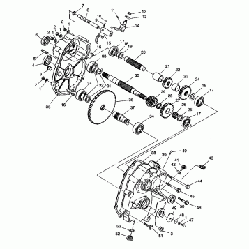 GEARCASE ASSEMBLY Trail Blazer W937221 (4924082408027A)