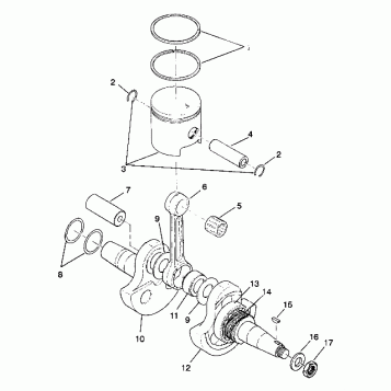 CRANKSHAFT and PISTON - W937527 (4924082408030A)