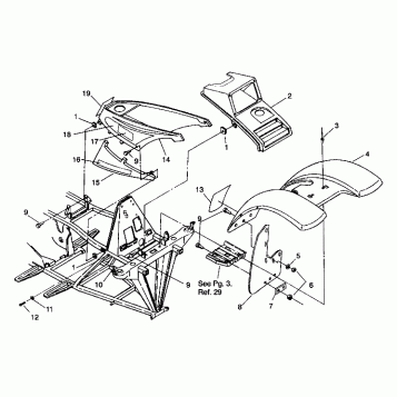 FRONT CAB ASSEMBLY 6X6 250 W938727 (4924092409001A)