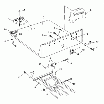 REAR BED MOUNTING 6X6 250 W938727 (4924092409004A)