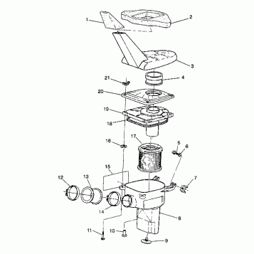 AIR BOX ASSEMBLY 6X6 250 W938727 (4924092409011A)