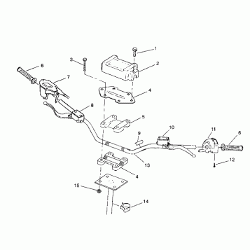 STEERING - HANDLEBAR 6X6 250 W938727 (4924092409018A)