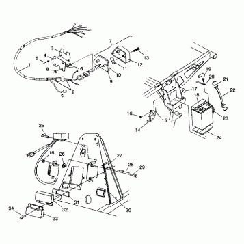 ELECTRICAL/TAILLIGHT ASSEMBLY 6X6 250 W938727 (4924092409041A)