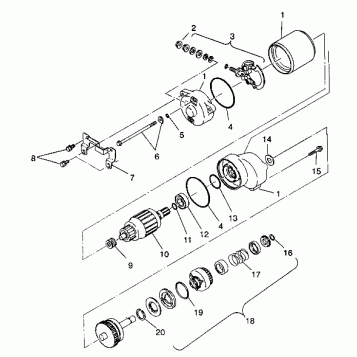 STARTING MOTOR 6X6 250 W938727 (4924092409045A)