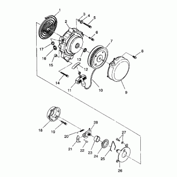 RECOIL STARTER 6X6 250 W938727 (4924092409046A)