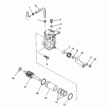 OIL PUMP ASSEMBLY 6X6 250 W938727 (4924092409047A)