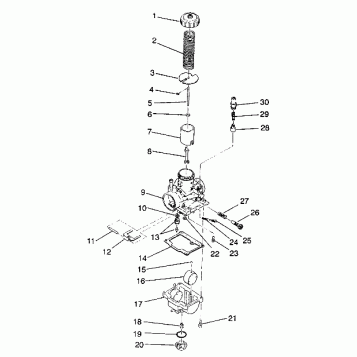 CARBURETOR 6X6 250 W938727 (4924092409048A)