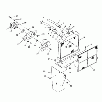 COOLING SYSTEM Sportsman 4X4 / W938039 (4926382638005A)