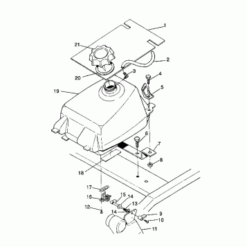 FUEL TANK ASSEMBLY Sportsman 4X4 / W938039 (4926382638007A)