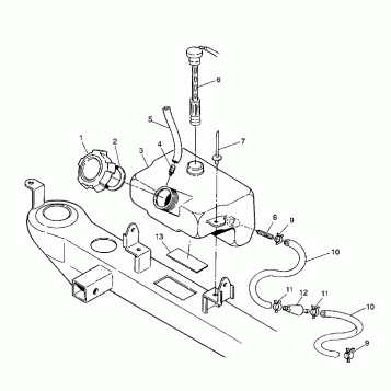 OIL TANK ASSEMBLY Sportsman 4X4 / W938039 (4926382638008A)