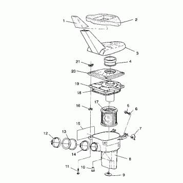 AIR BOX ASSEMBLY Sportsman 4X4 / W938039 (4926382638010A)