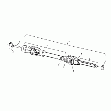 CV JOINT Sportsman 4X4 / W938039 (4926382638013A)