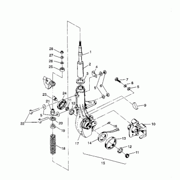 FRONT STRUT ASSEMBLY Sportsman 4X4 / W938039 (4926382638014A)