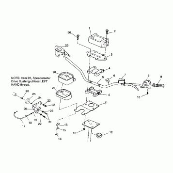 STEERING - HANDLEBAR Sportsman 4X4 / W938039 (4926382638017A)