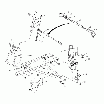 A-ARM/STRUT MOUNTING Sportsman 4X4 / W938039 (4926382638019A)