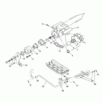 REAR BRAKE ASSEMBLY Sportsman 4X4 / W938039 (4926382638028A)