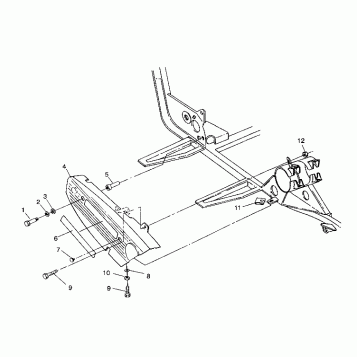 CHAIN COVER ASSEMBLY Sportsman 4X4 / W938039 (4926382638029A)