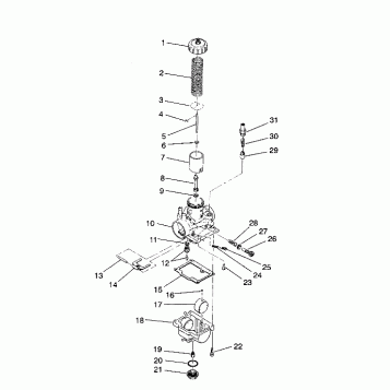 CARBURETOR Sportsman 4X4 / W938039 (4926382638040A)