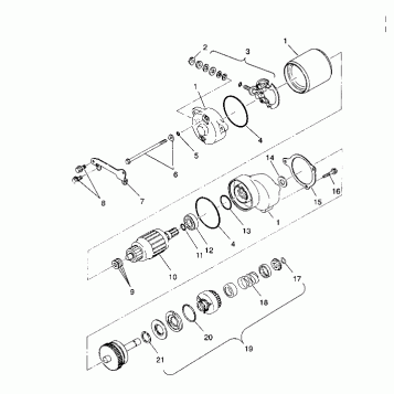 STARTING MOTOR Sportsman 4X4 / W938039 (4926382638042A)