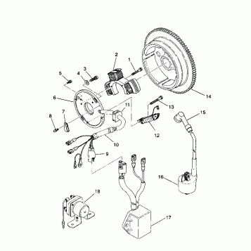 MAGNETO ASSEMBLY Sportsman 4X4 / W938039 (4926382638043A)