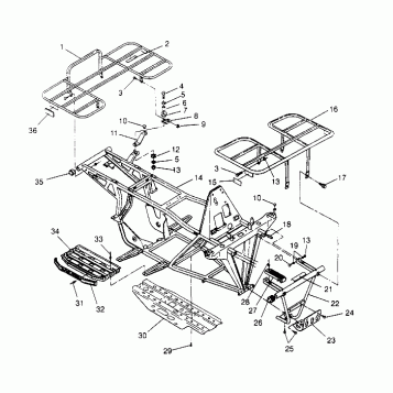 BUMPER/RACK MOUNTING 2x4 300 W947530 (4926742674A007)