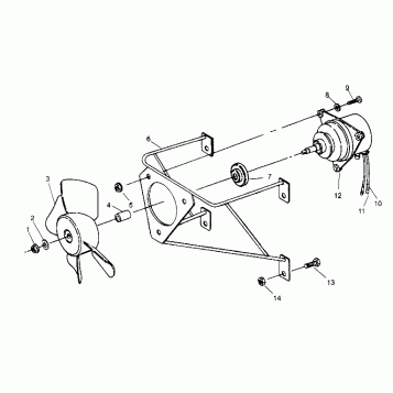 FAN ASSEMBLY 2x4 300 W947530 (4926742674A010)