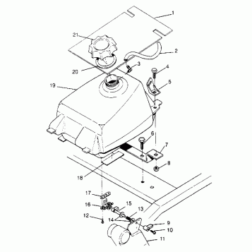 FUEL TANK ASSEMBLY 2x4 300 W947530 (4926742674A011)