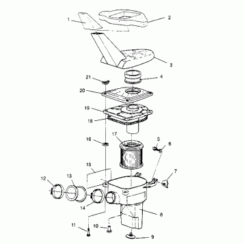 AIR BOX ASSEMBLY 2x4 300 W947530 (4926742674A014)